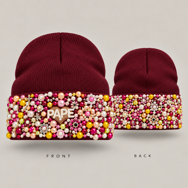 Pape Skully - Burgundy Blush